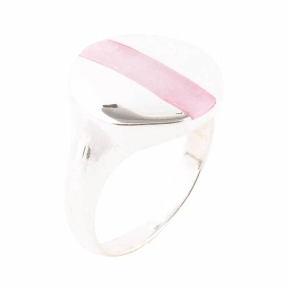 NEW BARSE women's signet ring in pink opal
